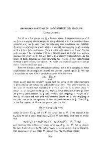 REPRESENTATIONS OF SEMISIMPLE LIE GROUPS HARISH-CHANDRA