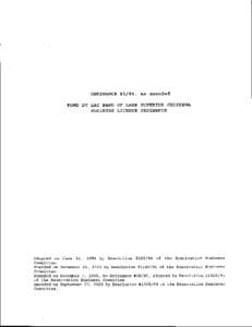 ORDINANCE #5/84,  aE anrended FOND DU I,AC BAI{D OF I,AKE SUPERIOR CHIPPEWA BUSTNESS LICENSE ORDINAI{CE