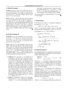 Estimating Diffusion Network Structures  A. Proof of Lemma 9 Lemma 9 Given log-concave survival functions and concave hazard functions in the parameter(s) of the pairwise transmission likelihoods, then, a sufficient cond