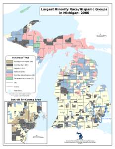 Largest Minority Race/Hispanic Groups in Michigan: 2000 KEWEENAW HOUGHTON