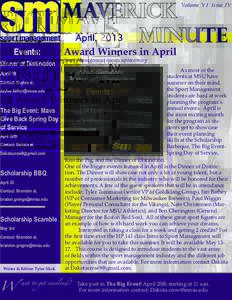 MAverick April, 2013 Minute Volume V I Issue IV