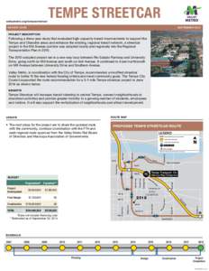 valleymetro.org/tempestreetcar  TEMPE STREETCAR REPORT CARD