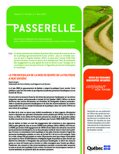 Passerelle Volume 3, Numéro 2