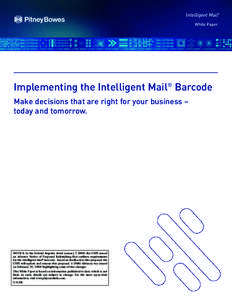 Implementing the Intelligent Mail Barcocde