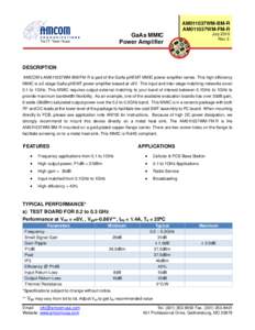 GaAs MMIC Power Amplifier