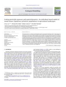 Linking pesticide exposure and spatial dynamics: An individual-based model of wood mouse (Apodemus sylvaticus) populations in agricultural landscapes