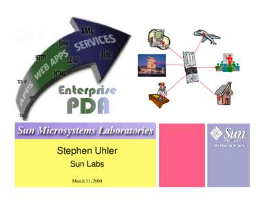 Stephen Uhler Sun Labs March 31, 2004 Enterprise Access wherever you are
