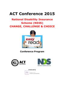 Microsoft Word - NDS ACT Conference agenda -final