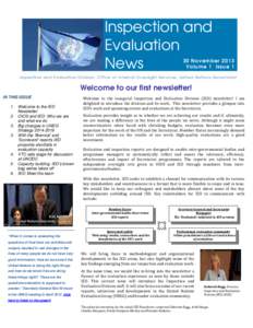 Impact assessment / International economics / United Nations Office of Internal Oversight Services / United Nations Secretariat / Multilateral development banks / Independent Evaluation Group / Michael Quinn Patton / World Bank Group / American Evaluation Association / United Nations / Evaluation methods / Evaluation