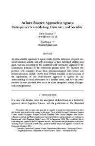 Cognition / Philosophy of mind / Cognitive science / Sociology / Educational psychology / Enactivism / Enaction / Embodied cognition / Social cognition / Science / Mind / Ethology