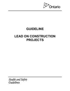 Guideline:  Lead on Construction Projects