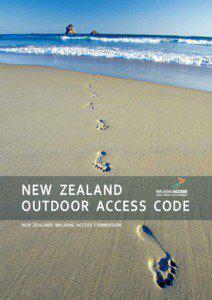 NEW  ZEALAND   OUTDOOR  ACCESS  CODE New  Zealand walking access commission