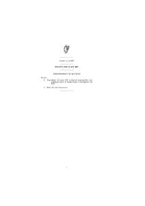 ———————— Number 31 of 2007 ———————— FINANCE (NO. 2) ACT 2007 ———————— ARRANGEMENT OF SECTIONS