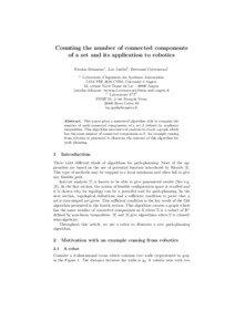 Counting the number of connected components of a set and its application to robotics Nicolas Delanoue1 , Luc Jaulin2 , Bertrand Cottenceau1