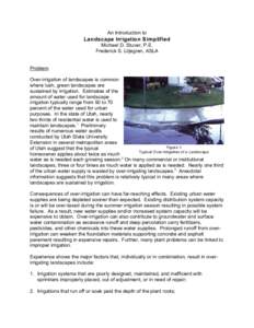 An Introduction to  Landscape Irrigation Simplified Michael D. Stuver, P.E. Frederick S. Liljegren, ASLA