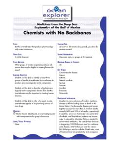 Chemists with No Backbones