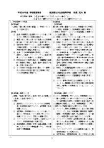 平成２５年度 学校経営報告  東京都立日比谷高等学校 校長 武内 彰