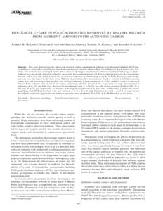 Environmental Toxicology and Chemistry, Vol. 26, No. 5, pp. 980–987, 2007 䉷 2007 SETAC Printed in the USA $12.00 ⫹ .00  BIOLOGICAL UPTAKE OF POLYCHLORINATED BIPHENYLS BY MACOMA BALTHICA