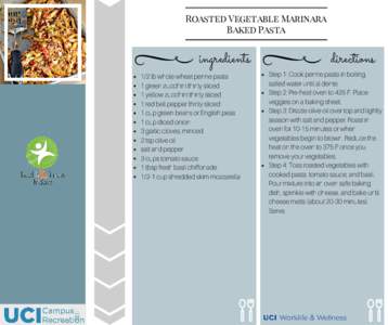 Roasted Vegetable Marinara Baked Pasta