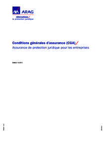 Conditions générales d’assurance (CGA)/ Assurance de protection juridique pour les entreprises WGR 750 Fr[removed] – 12.12