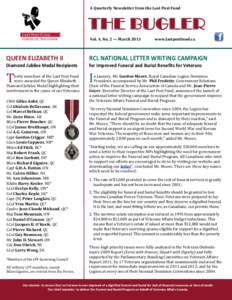 A Quarterly Newsletter from the Last Post Fund  THE BUGLER Vol. 4, No. 2 — March[removed]www.lastpostfund.ca