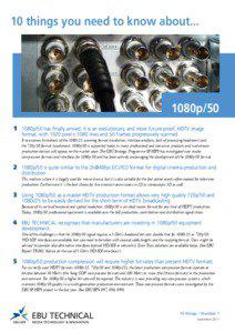 IBC2011_1_Flyer_10_things_you_NEED_to_know__HDTV_1080P50.indd