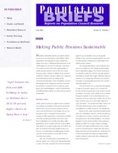 Population Briefs, Volume 10, Issue 2