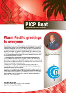 Issue 1 – February[removed]PICP Beat Pacific Islands Chiefs of Police (PICP) Bulletin  Warm Pacific greetings