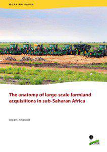 Working Paper  The anatomy of large-scale farmland