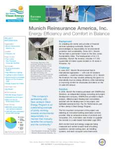 Success Stories Munich Reinsurance America, Inc.  Energy Efficiency and Comfort in Balance
