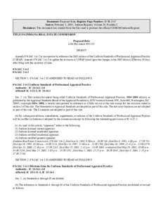 Document: Proposed Rule, Register Page Number: 28 IR 1547 Source: February 1, 2005, Indiana Register, Volume 28, Number 5 Disclaimer: This document was created from the files used to produce the official CD-ROM Indiana R