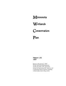 Minnesota Wetland Conservatin Plan v1.02