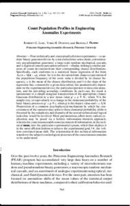 Journal ojScientific Exploration. Vol. 5, No. 2, pp, 1991 Pergamon Press plc. Printed in the USA $3.00Society for Scientific Exploration