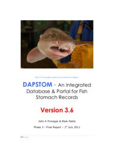 ©John K Pinnegar, Nursehound, Scyliorhinus stellaris.  DAPSTOM - An Integrated Database & Portal for Fish Stomach Records