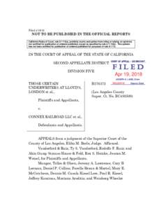 FiledNOT TO BE PUBLISHED IN THE OFFICIAL REPORTS California Rules of Court, rulea), prohibits courts and parties from citing or relying on opinions not certified for publication or ordered published, ex
