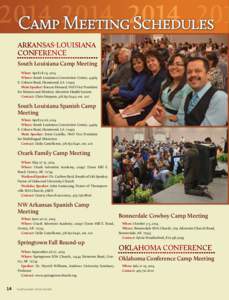 [removed]201 Camp Meeting Schedules Arkansas-Louisiana