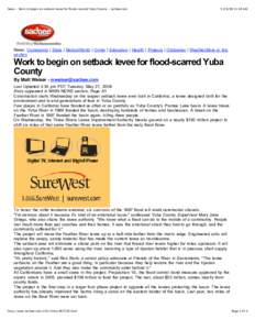 Levee / Riparian / Sacramento River / Plumas Lake /  California / Levee breach / Geography of California / Geotechnical engineering / Flood control