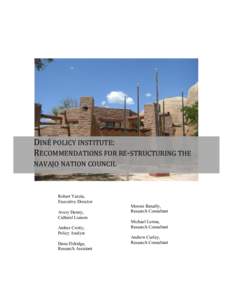Din policy institute:                     Recommendations for re-structuring the navajo nation council