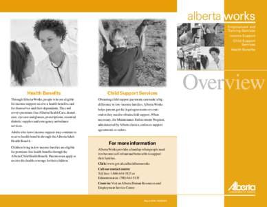 alberta works Employment and Training Services Income Support Child Support Services
