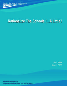 Horace Mann / Education in the United States / No Child Left Behind Act / Education reform / State school / Information and communication technologies in education / School counselor / Project SEED / Education / Education policy / Antioch College