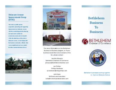 Delaware Avenue Improvement Group (DAIG) Bethlehem Business