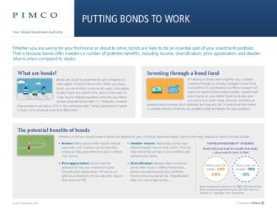 Financial services / Financial risk / Funds / Collective investment schemes / Bond / Mutual fund / Investment management / Diversification / United States Treasury security / Financial economics / Investment / Finance