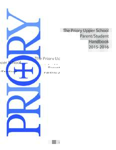 The Priory Upper School Parent/Student Handbook