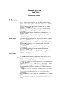 Biopress Selection[removed]Contents by subject Policy news 1 / E.U. settles a dispute on altered corps (Int.Herald Tribune, [removed]EU sets 5-year dumping duties on US biodiesel (Agra Europe, [removed],