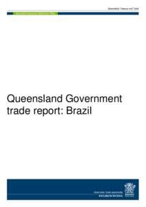 Queensland Government Trade Report - Brazil, 2013–14