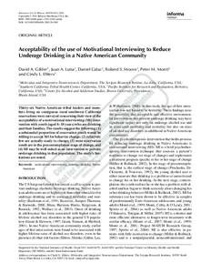 Substance Use & Misuse, 46:836–842, 2011 C 2011 Informa Healthcare USA, Inc. Copyright  ISSN: printonline DOI: 