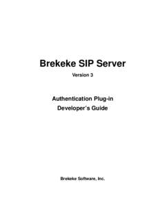 Brekeke PBX - Version 2.1 User Guide