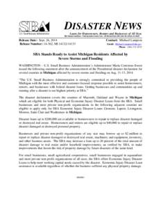 Microsoft Word[removed]Sept[removed]  SBA Ready to Assist Michigan Residents.docx