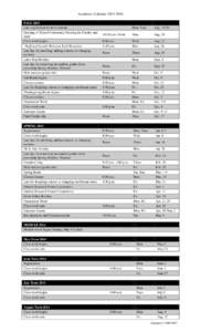 Academic Calendar[removed]FALL 2013 Late registration for new students