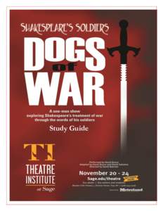 Study Guide  The Theatre Institute at Sage is under the umbrella of the Department of Arts and Letters at Russell Sage College and is dedicated to providing quality live theatre and arts-in-education programming to Capi